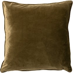Dutch Decor cojín terciopelo 45x45 cm verde oliva sofá salón