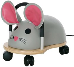 Wheelybug correpasillos ratón pequeño - juguete de madera para niños pequeños