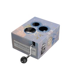 Belle Lurette caja de música de manivela clásica Danubio Azul Strauss 14+