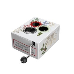 Belle Lurette caja de música manual juguete navideño We wish you a merry Christmas
