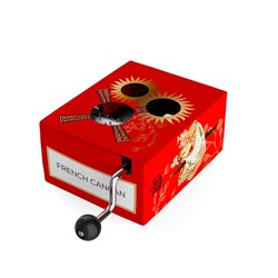 Belle Lurette caja de música juguete manivela French Cancan