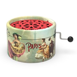 Belle Lurette juguete musical Rondo17 French Cancan cartón educativo