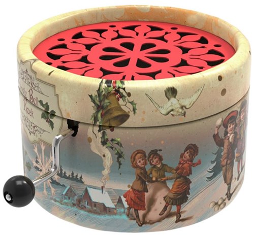 Belle Lurette juguete Rondo35 caja de música Vintage Christmas Jingle Bell Rock