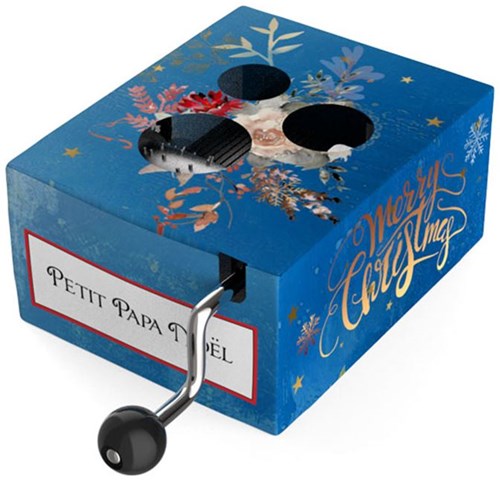 Belle Lurette caja de música de manivela Navidad Petit Papa Noël juguete-2