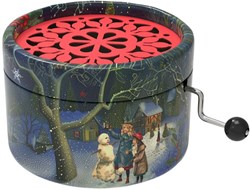 Belle Lurette caja de música muñeco de nieve villancico O Du Frohliche