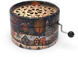 Belle Lurette caja de música navideña Rondo109 con melodía de pueblo de Navidad