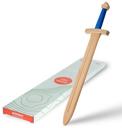 Woodsy espada de juguete de madera grande 57,5x12x5 cm para niños