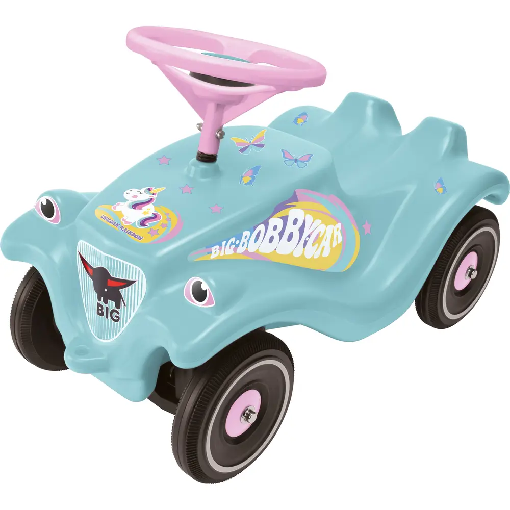 BIG Bobby Car Classic Unicornio Correpasillos para niños - Diseño pastel