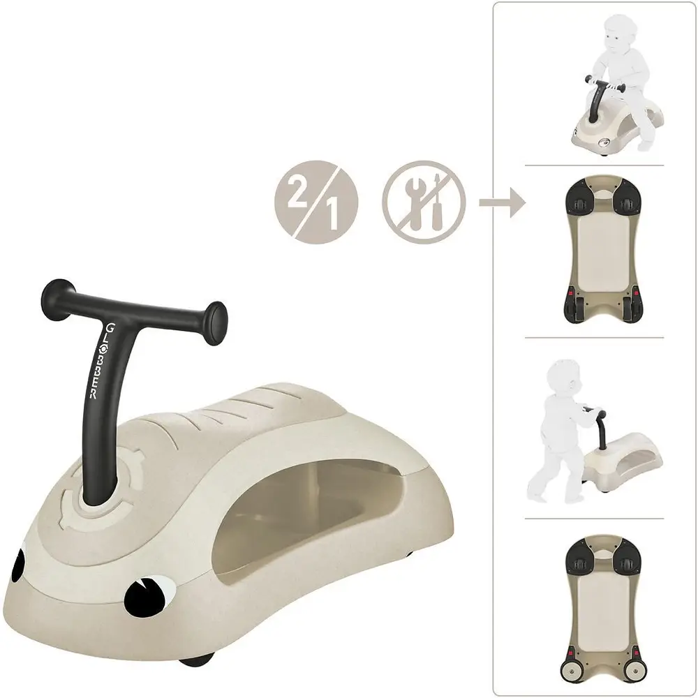 Vedes andador Globber Walk n Roll 2in1 ECO blanco coco - juguete sostenible