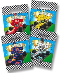 Folat bolsas de regalo Fórmula 1 fiesta de carreras 8 unidades plástico