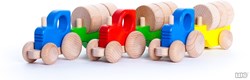 Bajo tractor de juguete con bloques - tractor de granja para niños