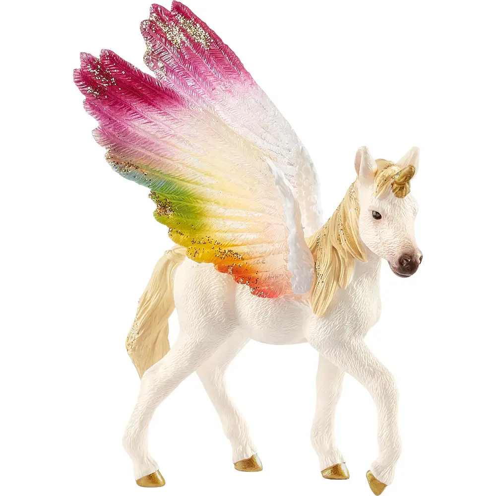 Schleich Bayala Potro Unicornio Arcoíris Alado Figura 70577
