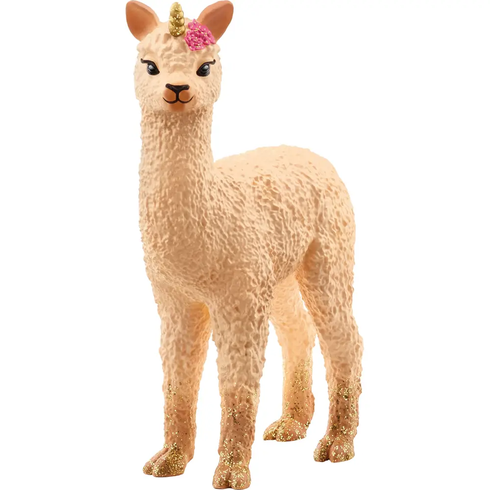 Schleich bayala Potro Lama Unicornio - Figura Fantasía con Purpurina
