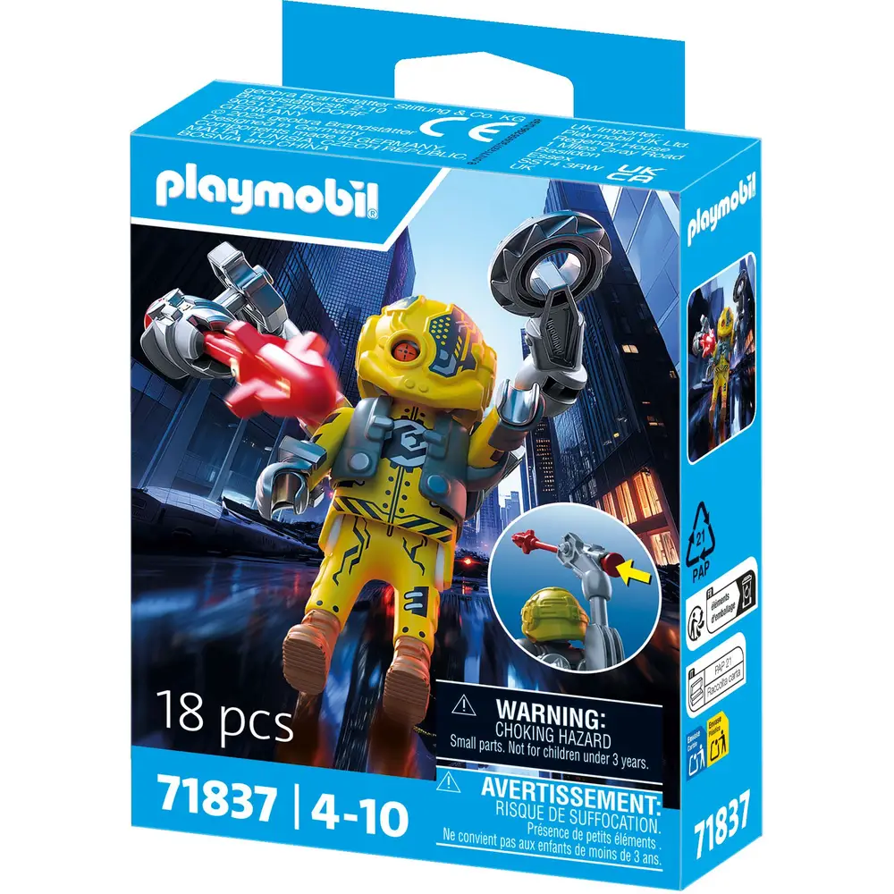 Playmobil Héroe Robot figura de acción con exoesqueleto y accesorios