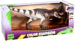 Dino Base juguete figura de dinosaurio T-Rex cambia de color multicolor