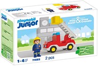 Playmobil camión de bomberos juguete con escalera para niños