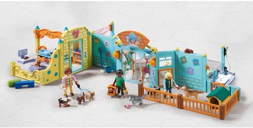Playmobil hotel de animales set de construcción niños - juguete cuidado animal-2