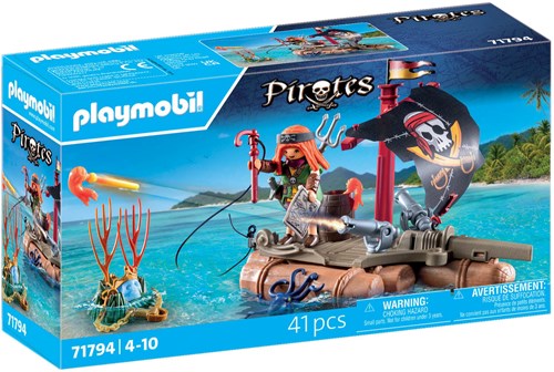 Playmobil Pirates balsa pirata set de construcción con tesoro y figura