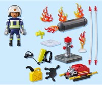 Playmobil Figura de Bombero con Bomba de Agua - Action Heroes-2