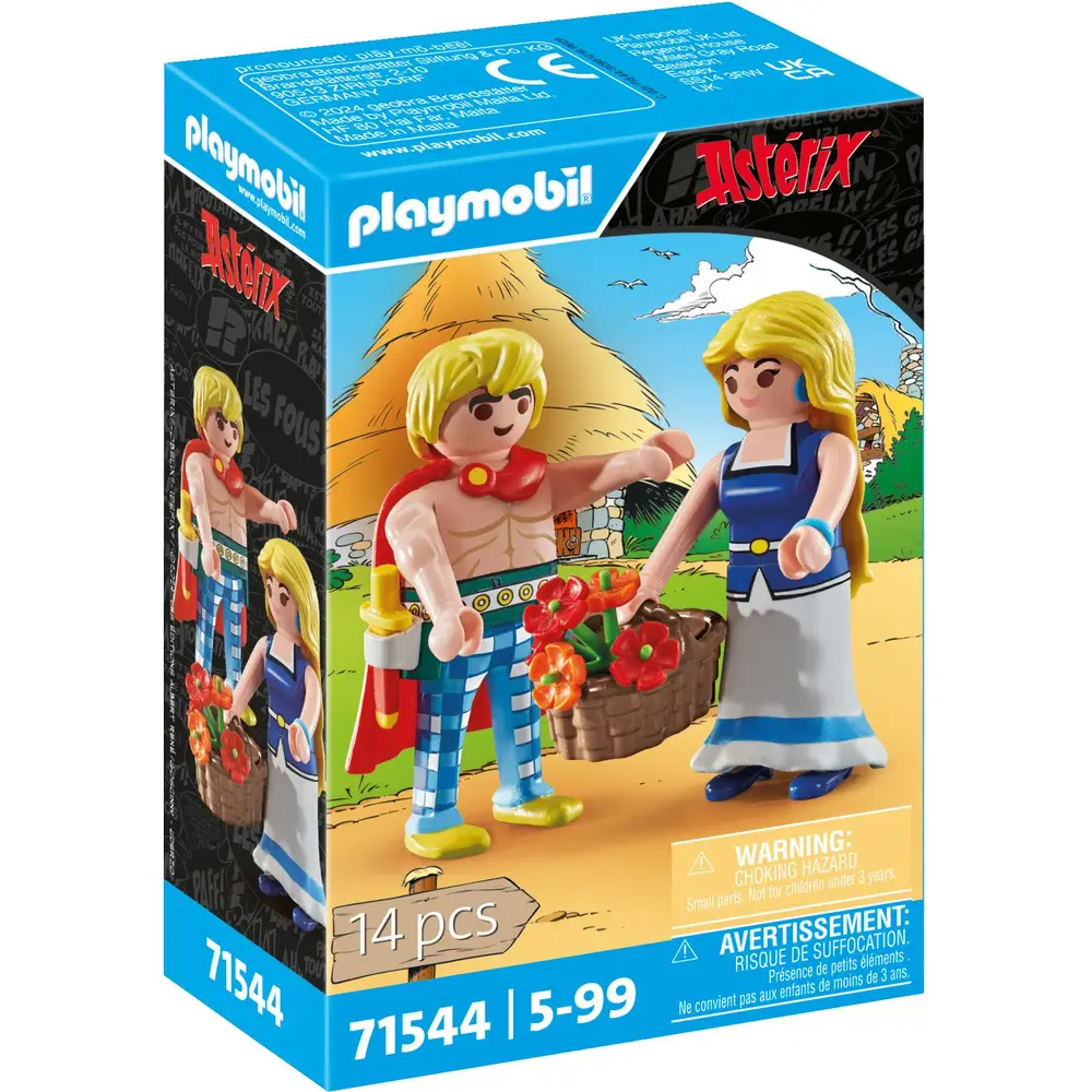 Playmobil Asterix figuras de juego Tragicomix y Falbala - 71544 - juguetes