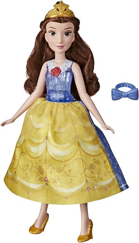 Muñeca Hasbro Disney Princess Belle con vestido mágico y accesorios-3