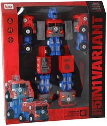 KiddyGo robot juguete transformable rojo azul vehículo