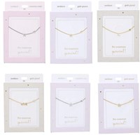 Collar Depesche Heart of Gold plateado con letra K y cristal-2