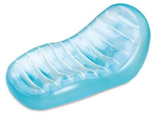 Summer Waves colchón inflable piscina Ergolounge relax azul PVC 168x81cm