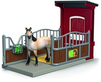 Schleich Farm World set de juego box de ponis con yegua Mustang juguete de caballos