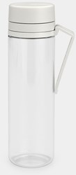 Brabantia botella de agua 0,5L gris claro con infusor de frutas - a prueba de fugas y sin BPA