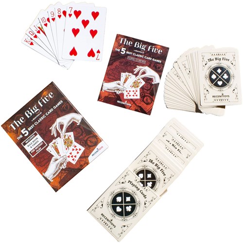 Recent Toys juego de cartas The Big Five - clásico juego familiar-2