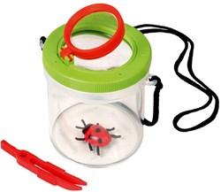 Navir lupa para insectos explorador de la naturaleza con doble lente y cordón
