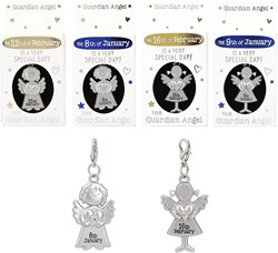 Depesche colgante ángel guardián plata acero para niños 29 de abril