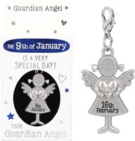 Depesche colgante ángel guardián 10 abril plata acero para niños-3