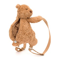 Jellycat mochila oso Bartholomew - mochila infantil suave de peluche