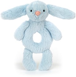 Jellycat peluche sonajero Bashful Blue Bunny juguete para bebé