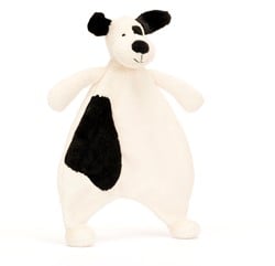 Jellycat Manta de peluche Bashful Cachorro Negro y Crema 