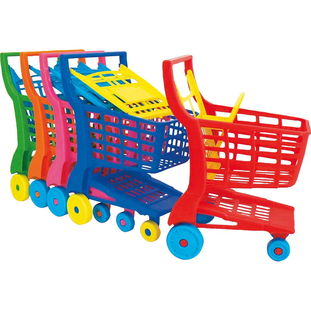 Vedes carrito de compras juguete plástico con asiento para muñeca y espacio