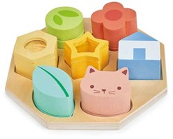 Mentari juguete sensorial - Tablero de actividades madera 18x18x4,5cm - educativo