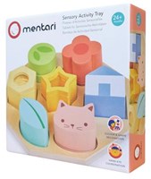 Mentari juguete sensorial - Tablero de actividades madera 18x18x4,5cm - educativo-3