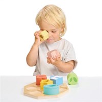 Mentari juguete sensorial - Tablero de actividades madera 18x18x4,5cm - educativo-2