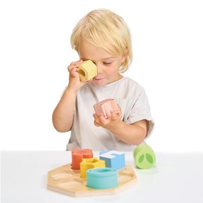 Mentari juguete sensorial - Tablero de actividades madera 18x18x4,5cm - educativo-2