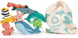 Mentari apilable de madera océano - juguete educativo animales marinos