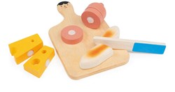 Mentari tabla de cortar de juguete de madera - charcutería para niños