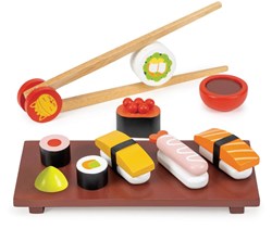 Mentari set de sushi de madera - juego educativo de rol para niños