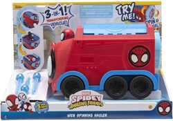 Jazwares Marvel Spidey coche de juguete 3-en-1 Web Spinning Hauler