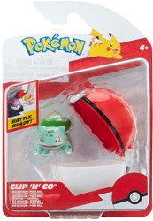 Jazwares Pokémon Clip N Go figura Bulbasaur con Poké Ball
