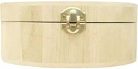 Graine Creative caja de madera ovalada 17x12x7,3 cm caja decorativa-2