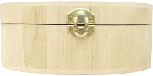 Graine Creative caja de madera ovalada 17x12x7,3 cm caja decorativa-2