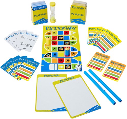 Mattel juego de mesa Pictionary juego familiar de dibujo edición 40 años-3